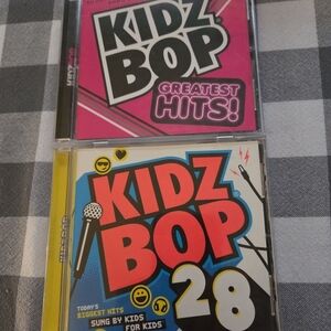 Lot 2 Kidz Bop Music CDs - KIDZ BOP Greatest Hits ( 2016)  & Kidz Bop 28 (2015)